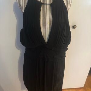 Max Studio Black Pleated Dress